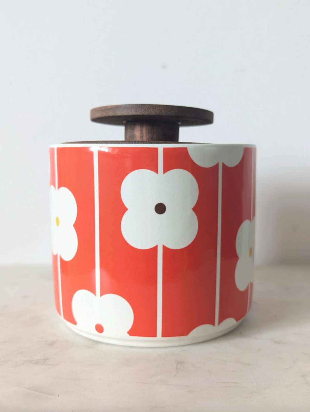 Orla Kiely Ceramic Abacas Flower Storage Jar