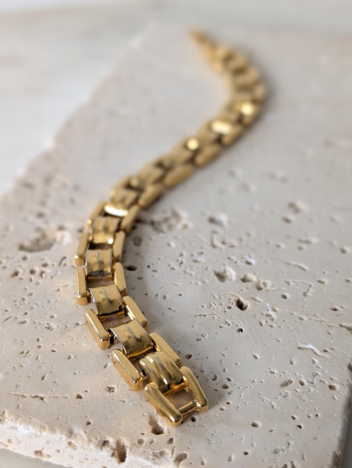 Vintage 80s Monet Gold Tone Bracelet