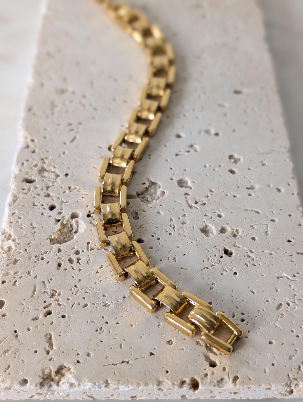 Vintage 80s Monet Gold Tone Bracelet